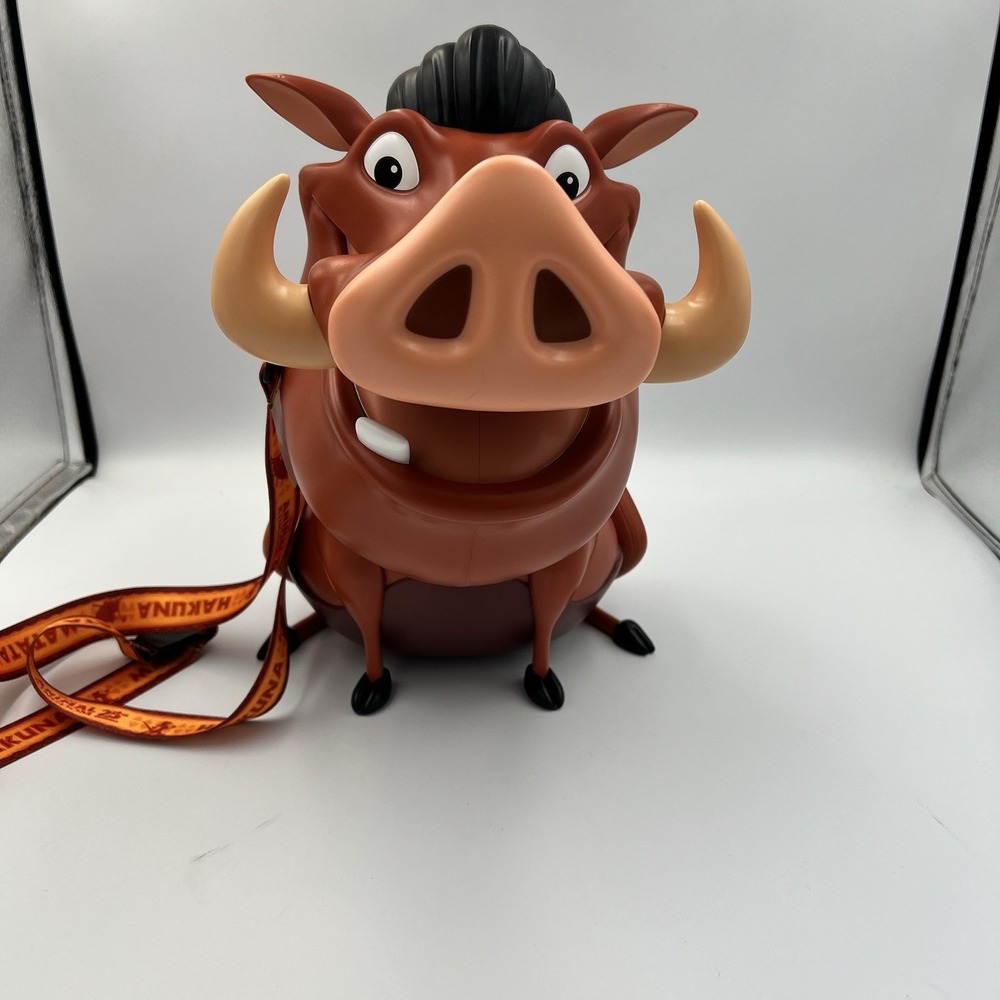 NEW! Disney Parks Lion King Pumba Popcorn Bucket Animal Kingdom Souvenir WDW